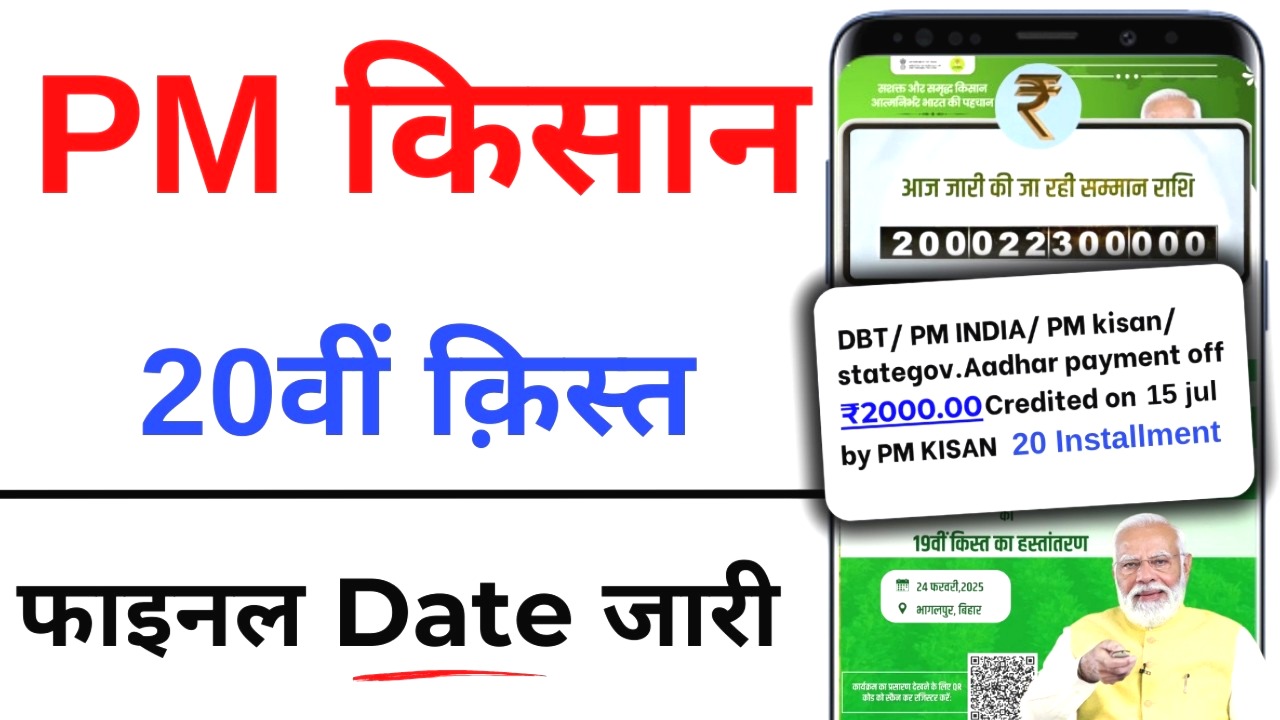 PM Kisan 20th Installment Date 2025